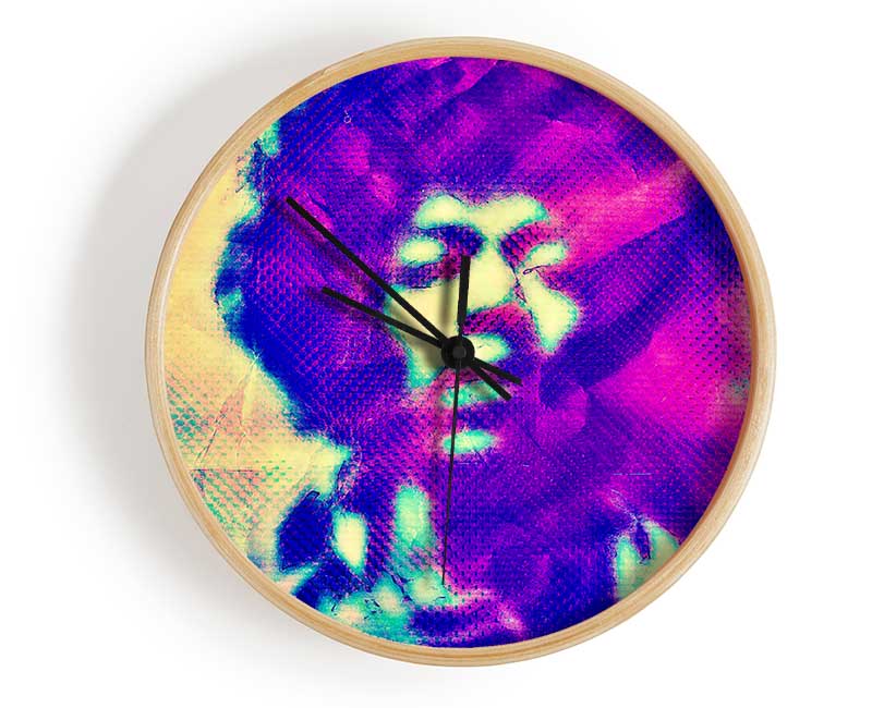 Jimi Hendrix Blur Clock - Wallart-Direct UK