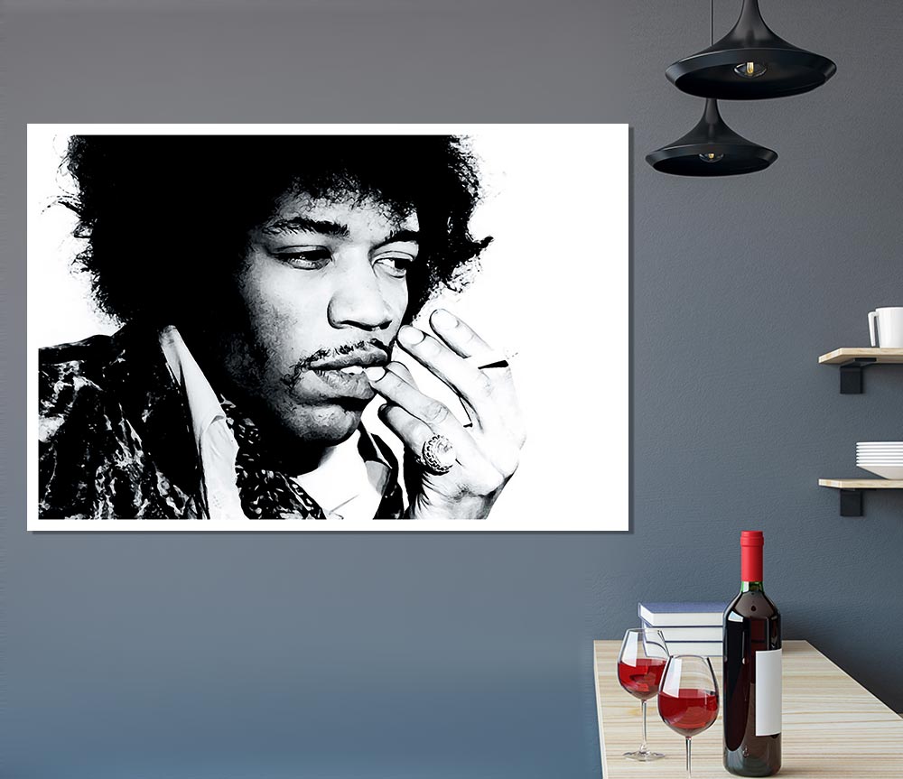 Jimi Hendrix Hey Joe Print Poster Wall Art