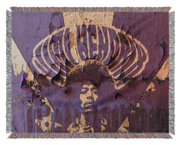 Jimi Hendrix Purple Haze Woven Blanket