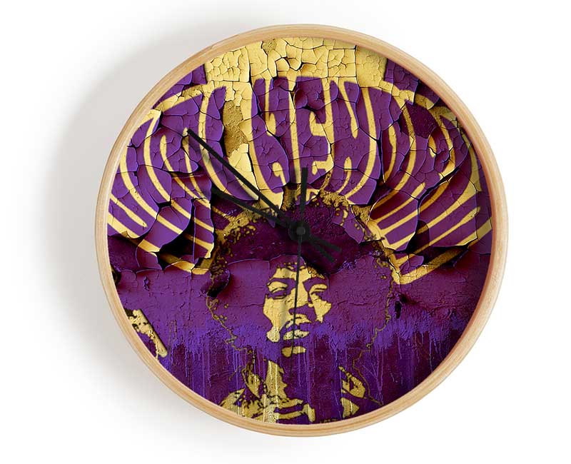 Jimi Hendrix Purple Haze Clock - Wallart-Direct UK