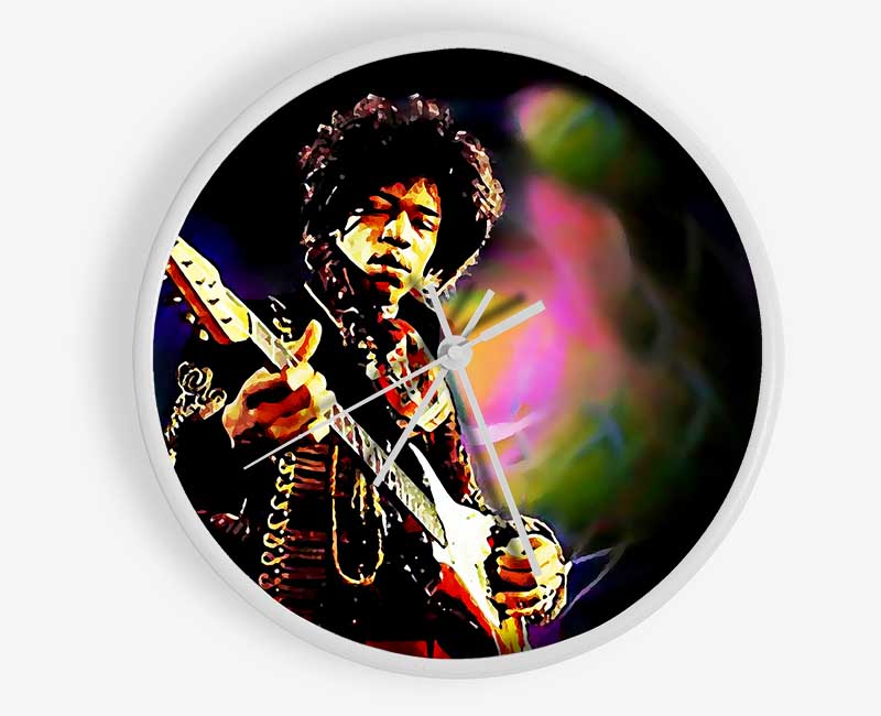 Jimi Hendrix Energy Field Clock - Wallart-Direct UK