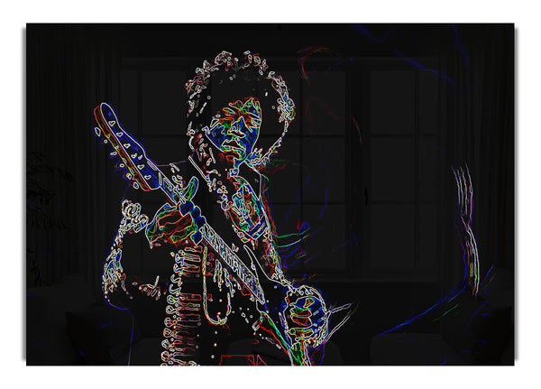 Jimi Hendrix Purple Haze People Leinwandbild L