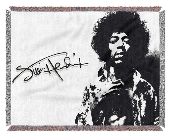 Jimi Hendrix Signature Woven Blanket