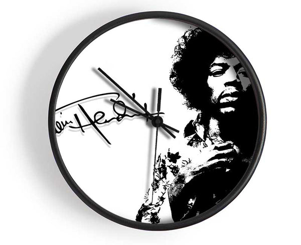 Jimi Hendrix Signature Clock - Wallart-Direct UK