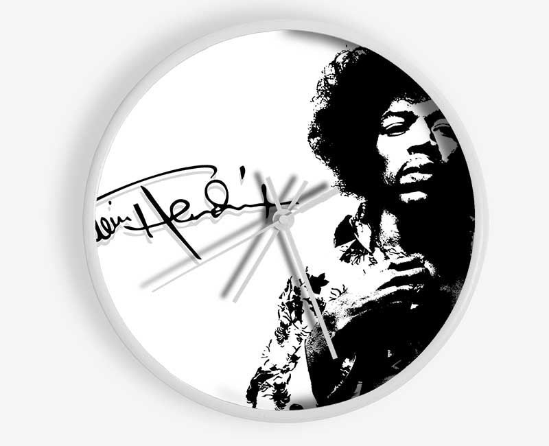 Jimi Hendrix Signature Clock - Wallart-Direct UK