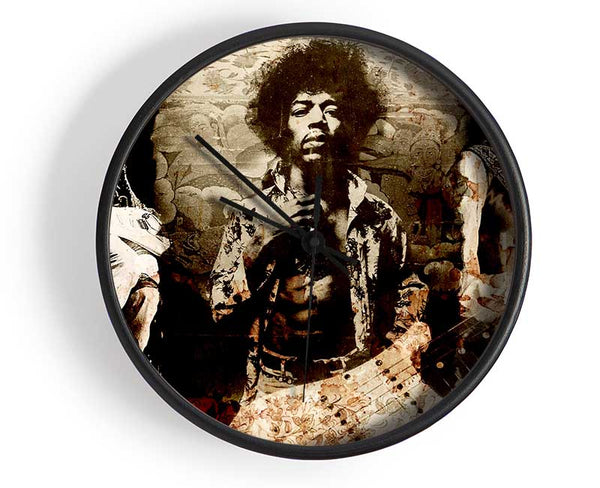 Jimi Hendrix Trio Clock - Wallart-Direct UK