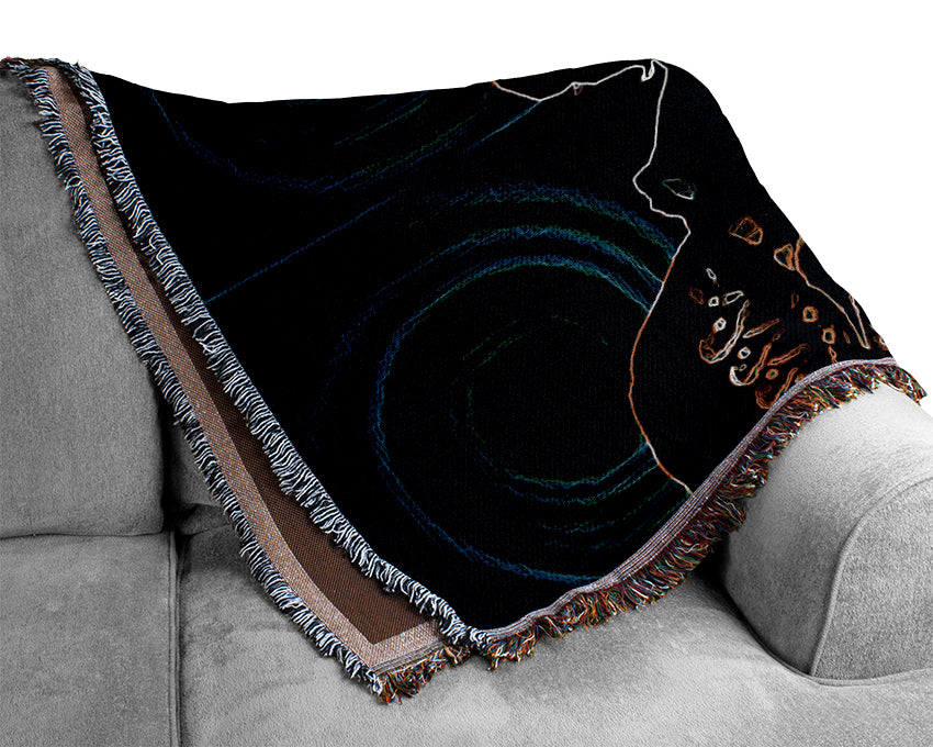 Jimi Hendrix Psychedelic Woven Blanket