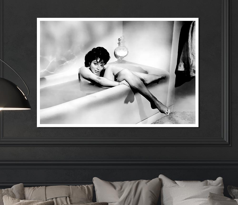 Joan Collins In The Tube Print Poster Wall Art