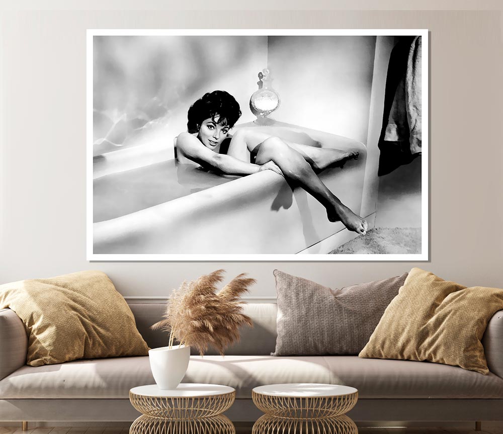 Joan Collins In The Tube Print Poster Wall Art