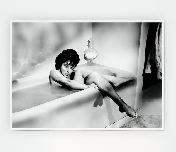 Joan Collins In The Tube Print Poster Wall Art