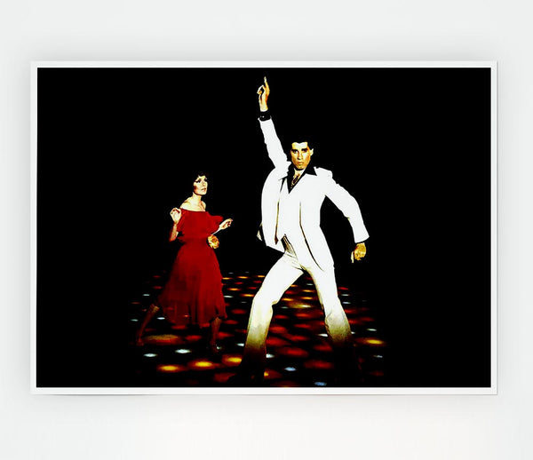 John Travolta Saturday Night Fever Print Poster Wall Art