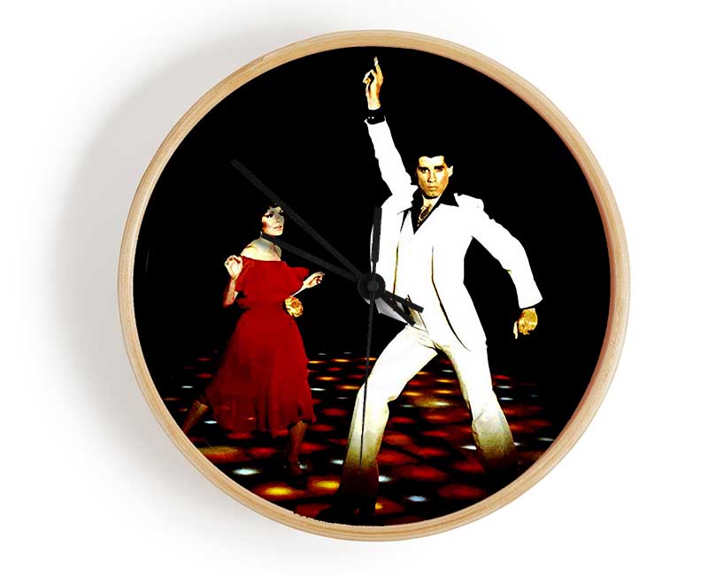 John Travolta Saturday Night Fever Clock - Wallart-Direct UK