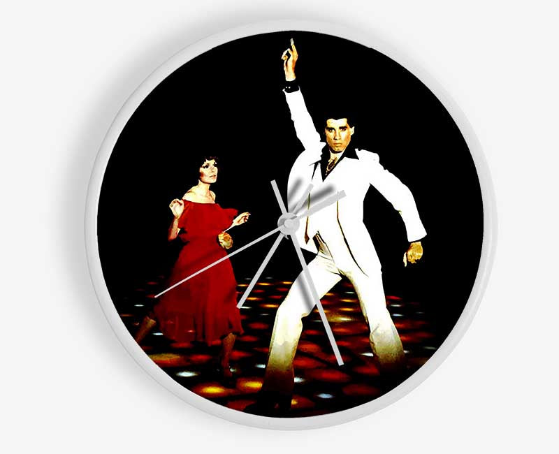 John Travolta Saturday Night Fever Clock - Wallart-Direct UK