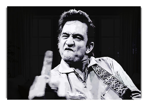 Johnny Cash Finger B~w