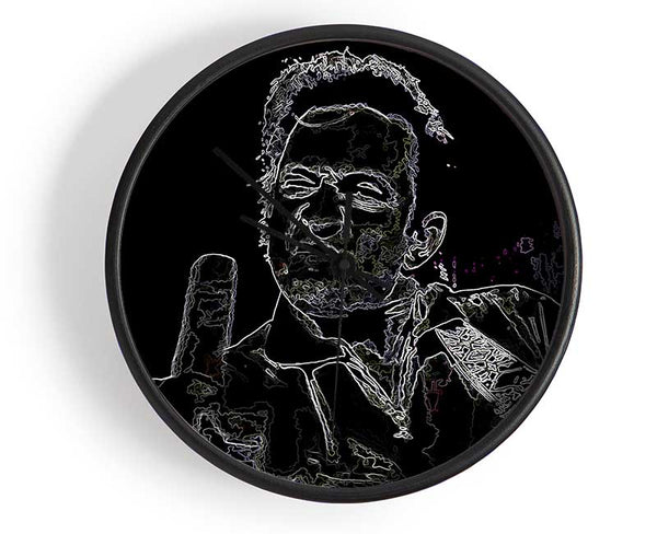 Johnny Cash Clock - Wallart-Direct UK