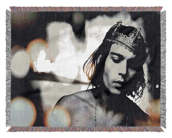 Johnny Depp Crown Woven Blanket