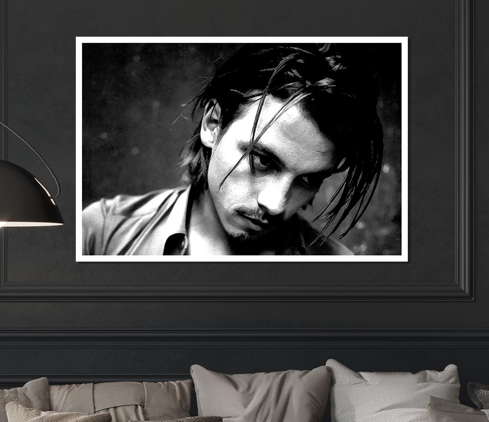 Johnny Depp Sexy Print Poster Wall Art