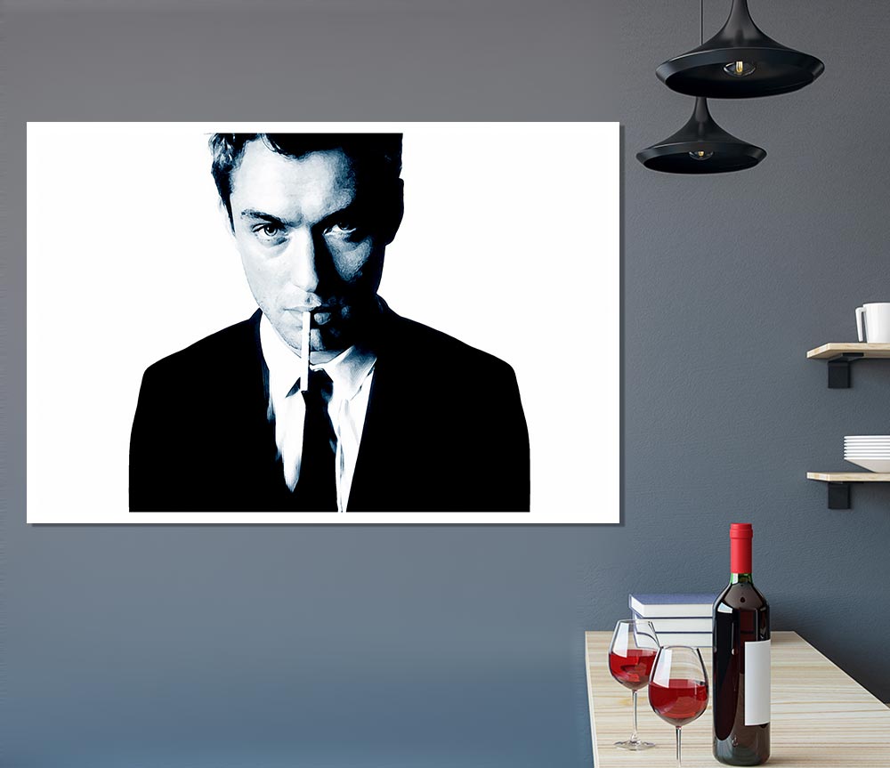 Jude Law Blue Print Poster Wall Art