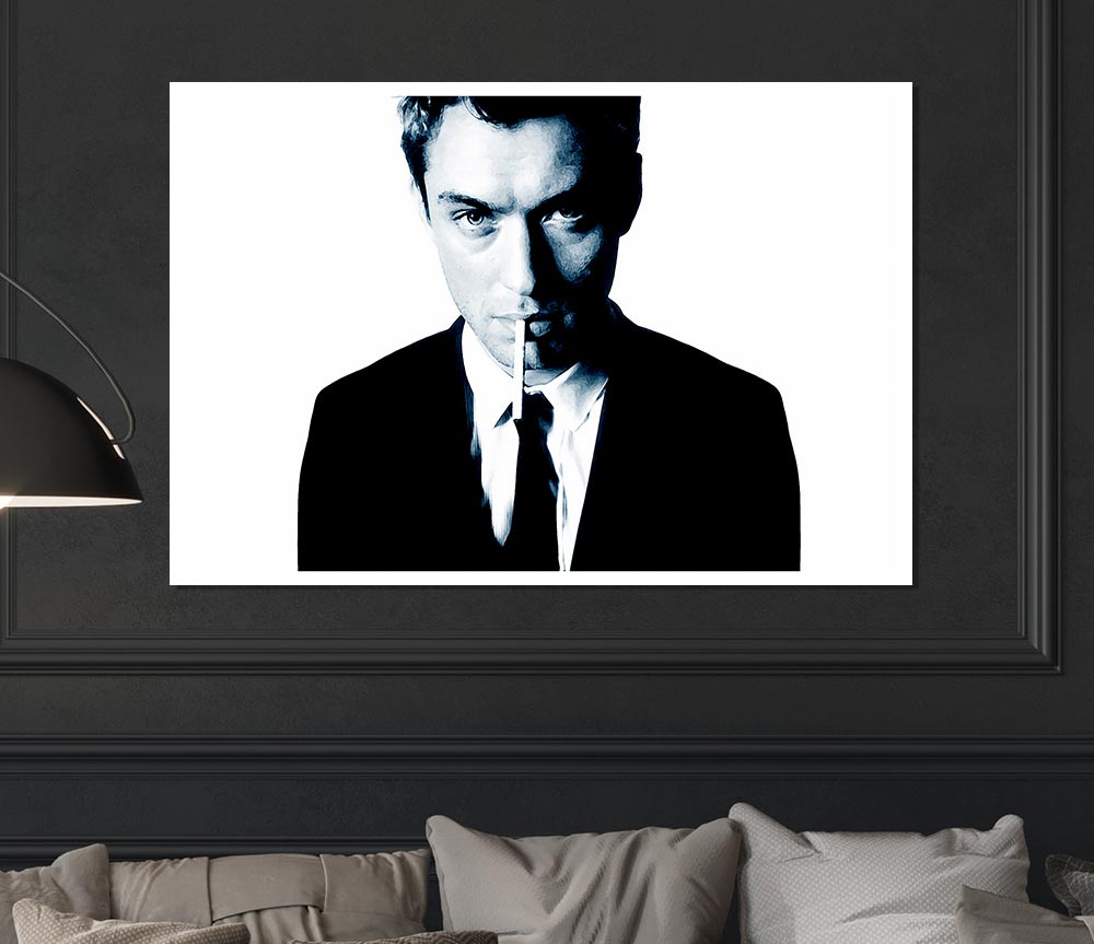 Jude Law Blue Print Poster Wall Art