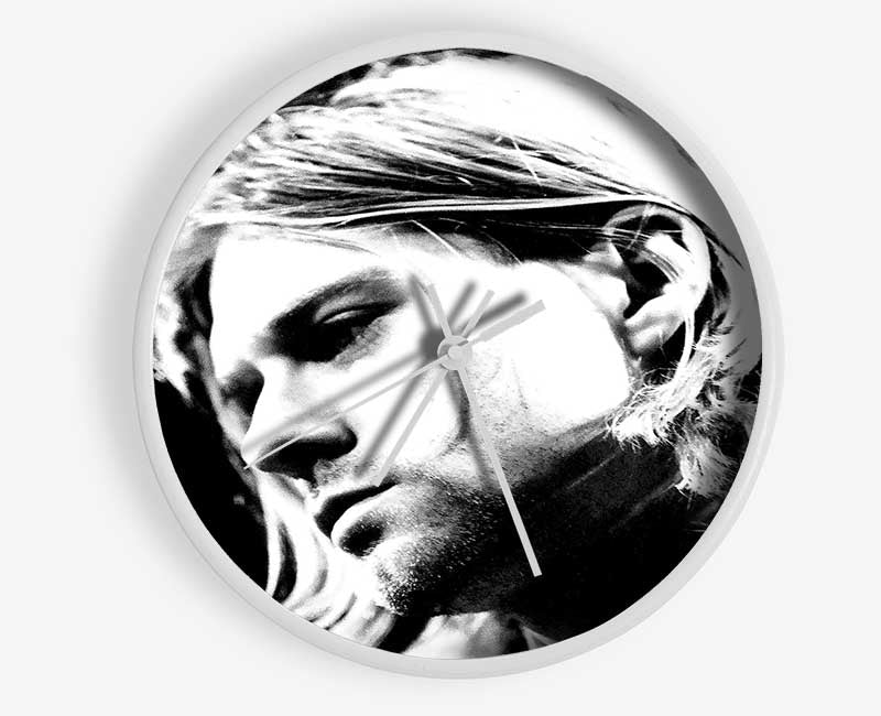 Kurt Cobain Face Clock - Wallart-Direct UK