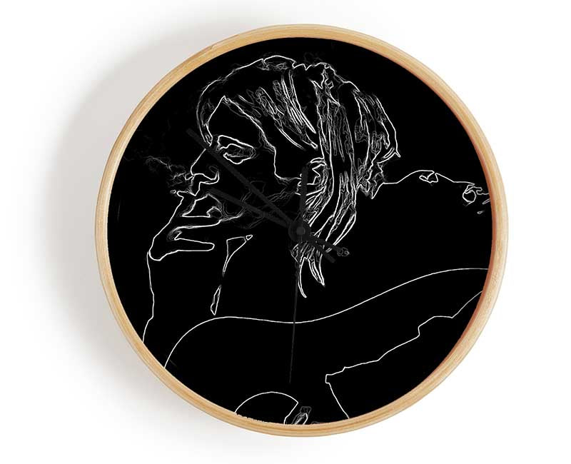 Kurt Cobain Exhale Clock - Wallart-Direct UK