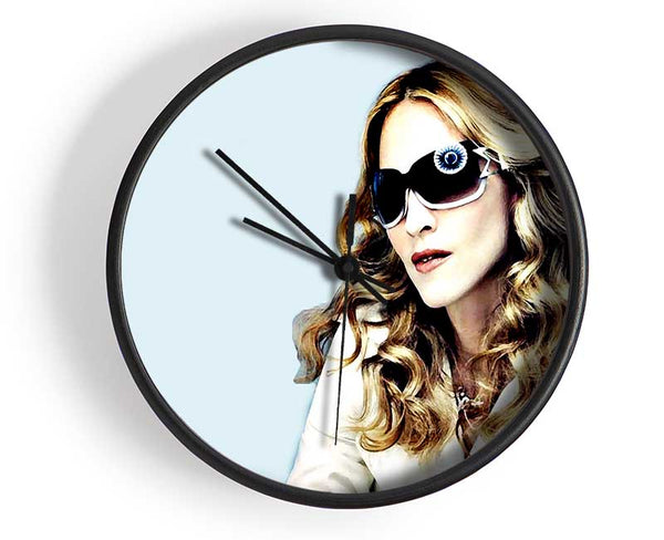 Madonna Baby Blue Clock - Wallart-Direct UK