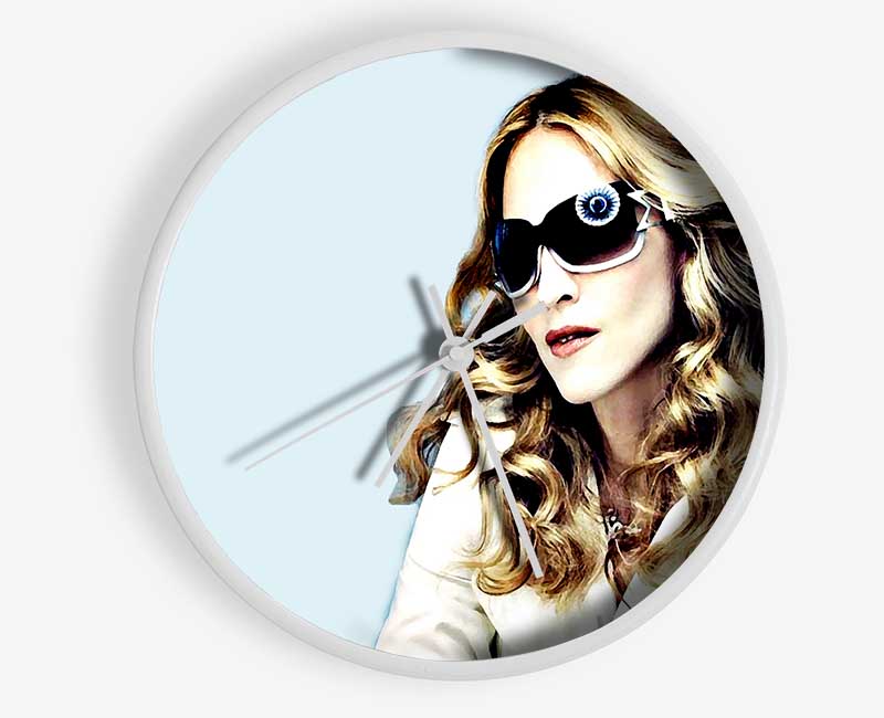 Madonna Baby Blue Clock - Wallart-Direct UK