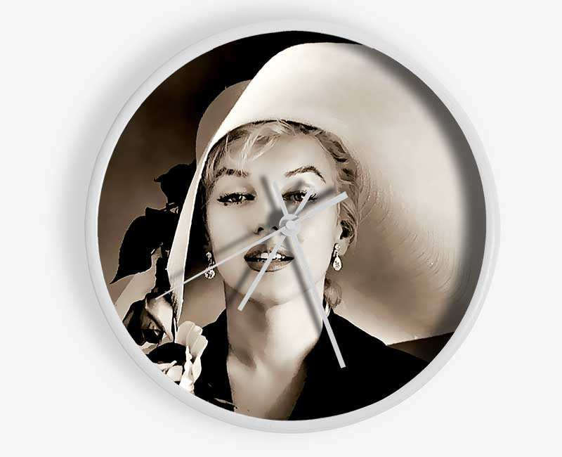 Marilyn Monroe Classic Hat Clock - Wallart-Direct UK