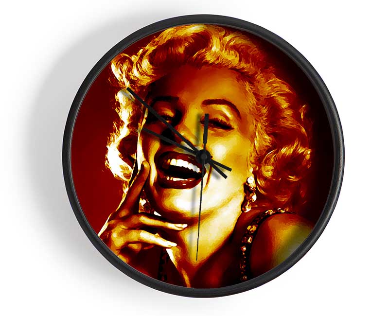 Marilyn Monroe Gold Clock - Wallart-Direct UK