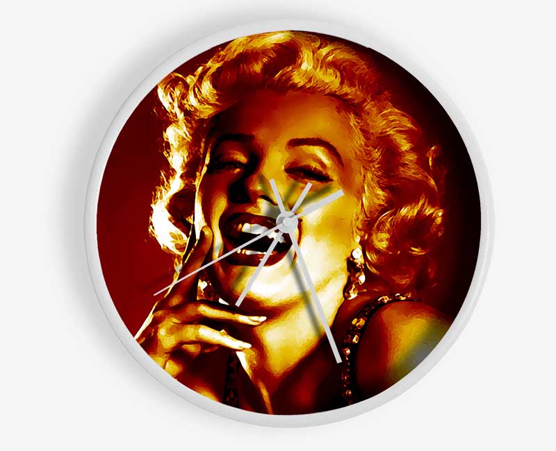 Marilyn Monroe Gold Clock - Wallart-Direct UK