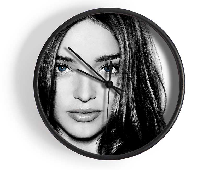 Miranda Kirr Face B n W Clock - Wallart-Direct UK