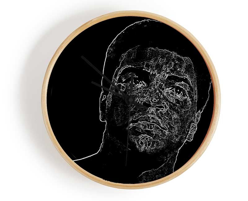 Muhammad Ali Face Clock - Wallart-Direct UK