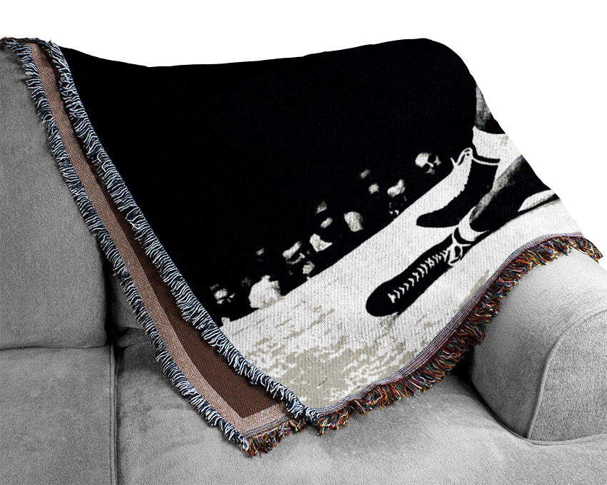 Muhammad Ali Knock Down Woven Blanket