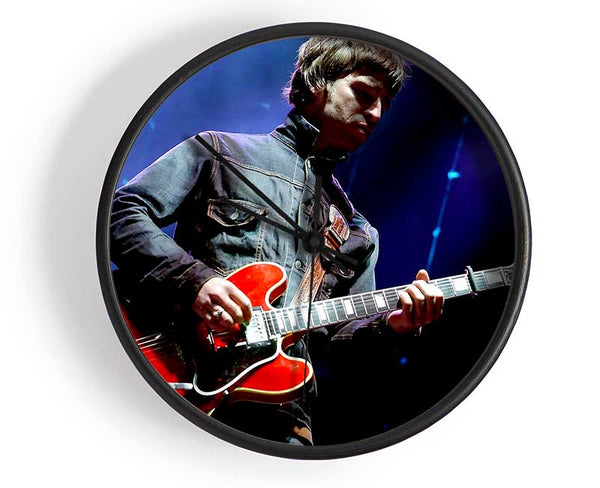 Noel Gallagher Playing Guitar Clock - Wallart-Direct UK