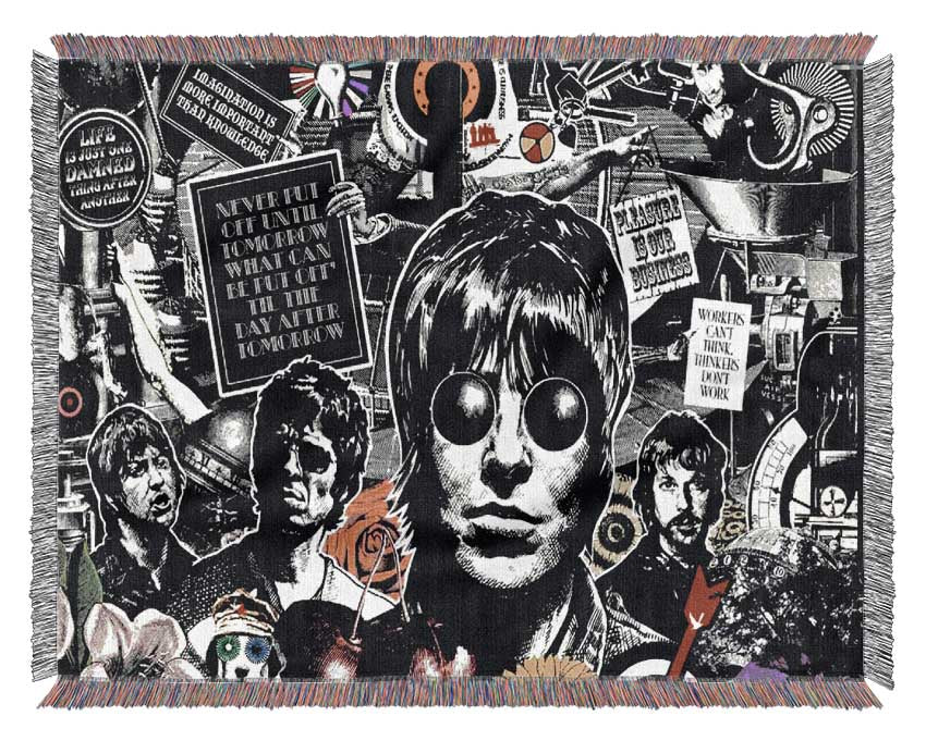 Oasis Collage Woven Blanket