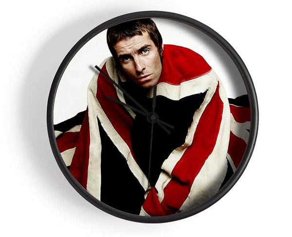 Oasis Liam Gallagher Flag Clock - Wallart-Direct UK