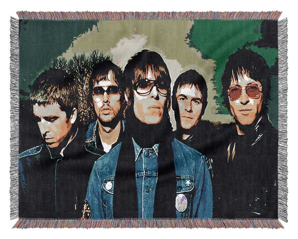 Oasis Pop Art Colour Woven Blanket