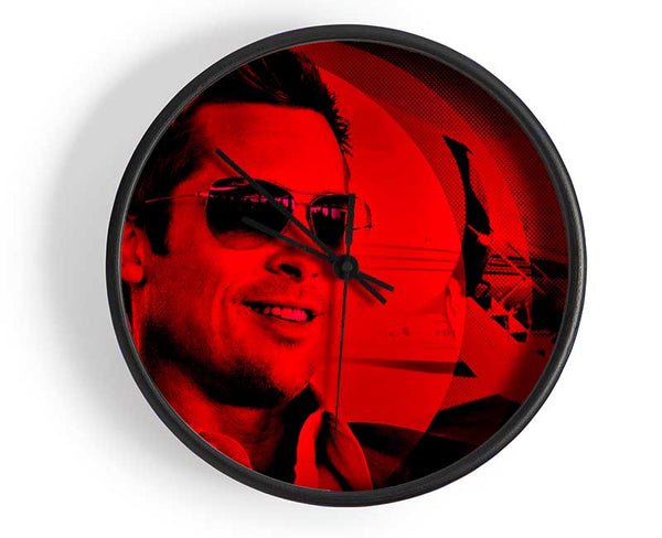 Oceans Eleven Brad Pitt Clock - Wallart-Direct UK