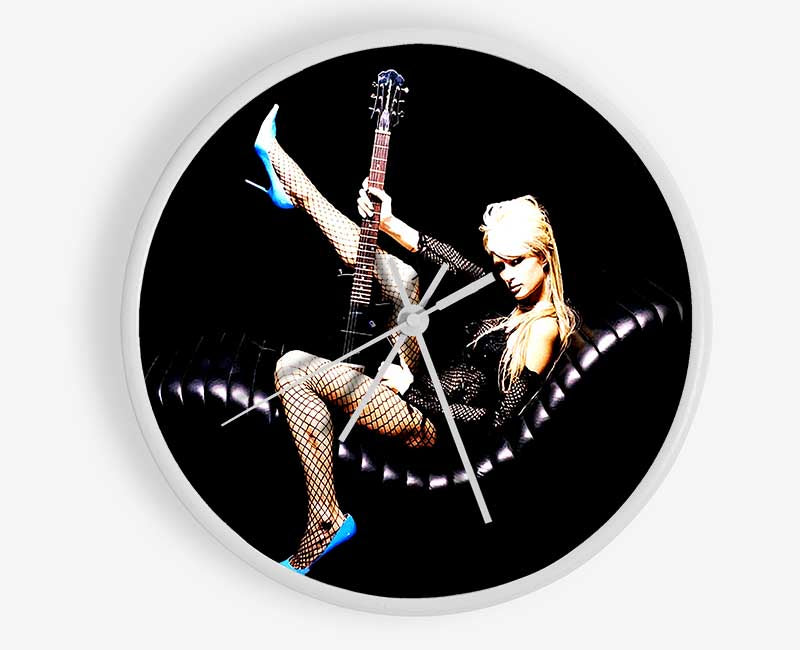 Paris Hilton Guitar Clock - Wallart-Direct UK