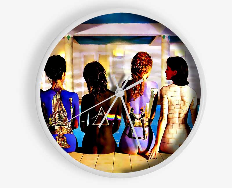 Pink Floyd Painted Ladies Clock - Wallart-Direct UK