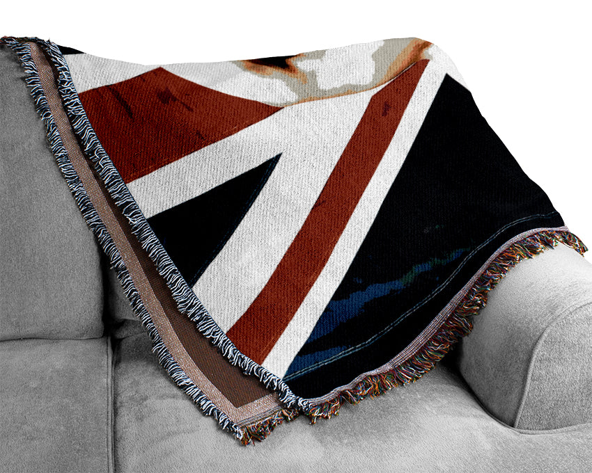 Ricky Hatton British Flag Woven Blanket