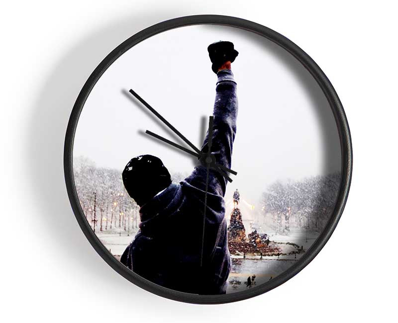 Rocky Balboa On The Steps Clock - Wallart-Direct UK