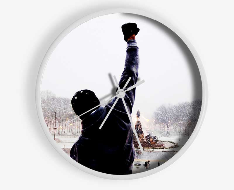 Rocky Balboa On The Steps Clock - Wallart-Direct UK