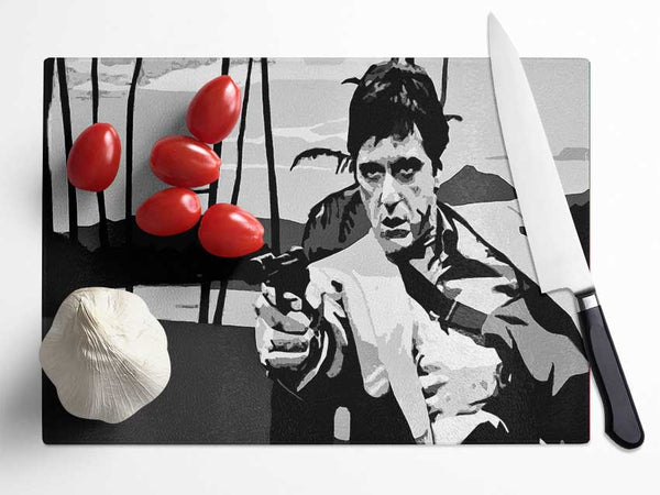 Scarface 02 Glass Chopping Board