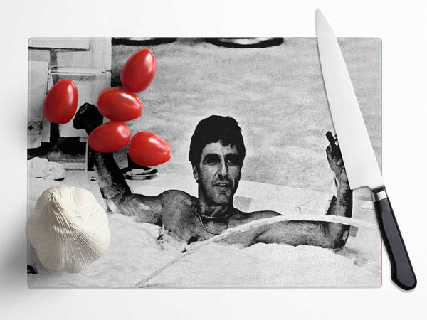 Scarface 03 Glass Chopping Board