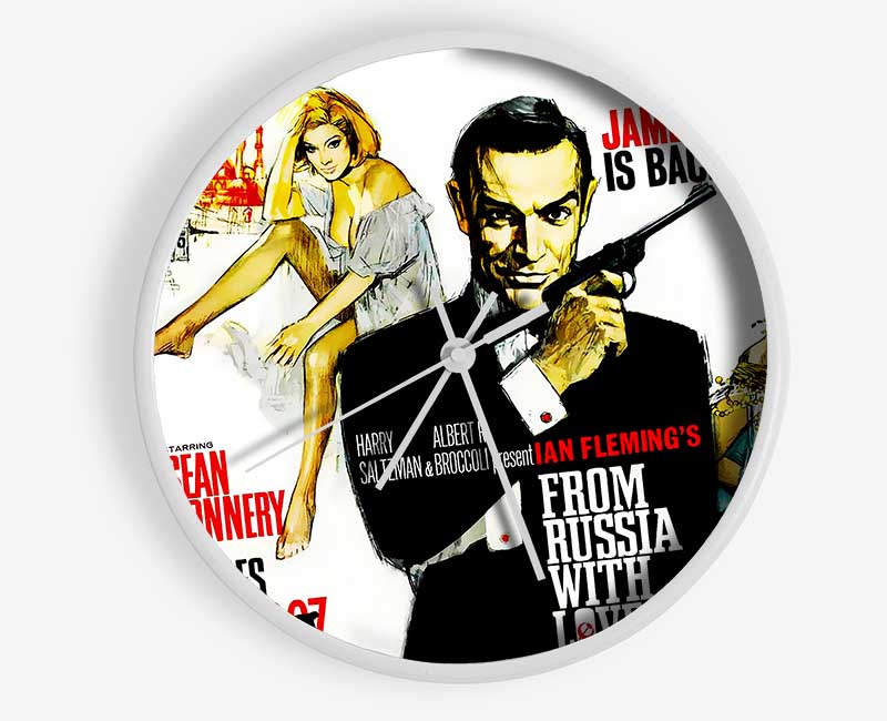 Sean Connery From Russia With Love Clock - Wallart-Direct UK