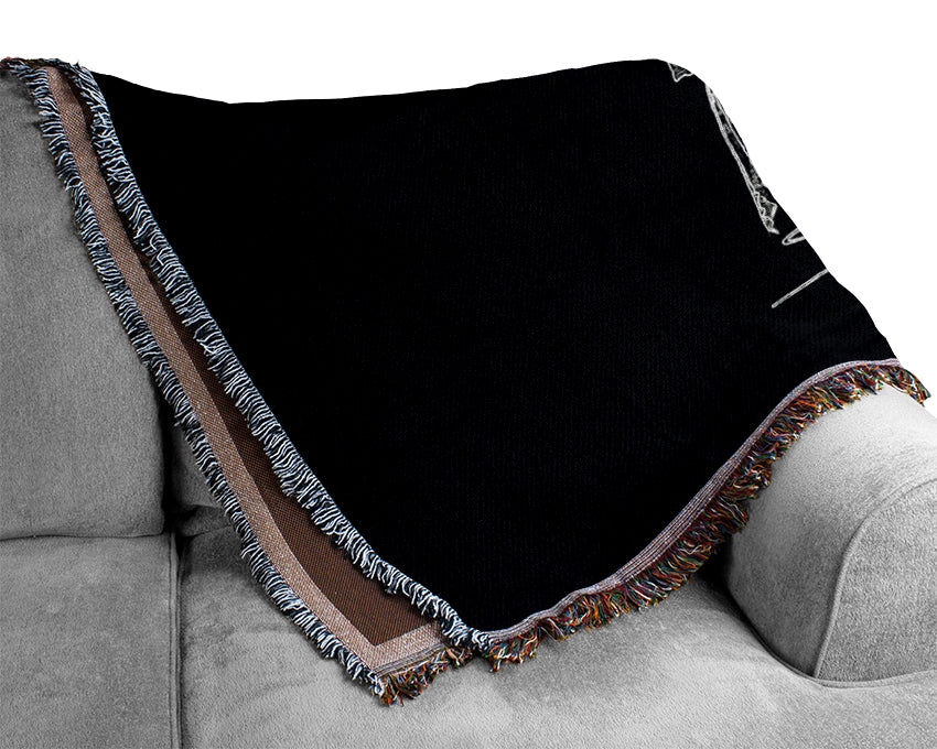 Slash Signature Woven Blanket