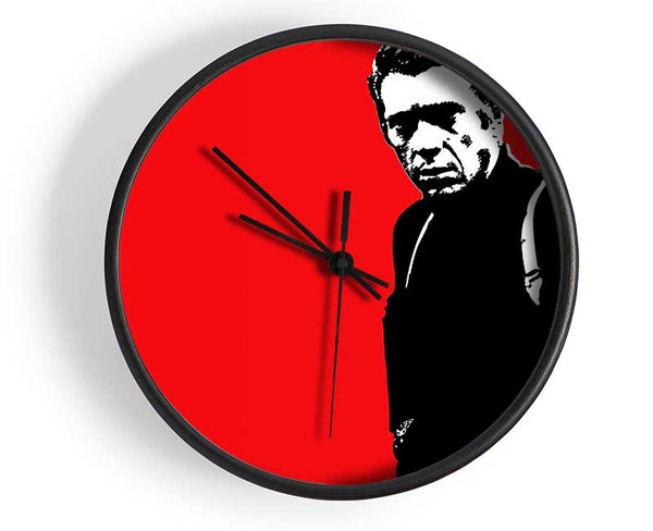 Steve Mcqueen Red Clock - Wallart-Direct UK