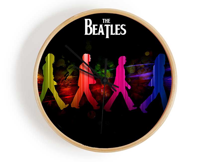 The Beatles Rainbow Walk Clock - Wallart-Direct UK