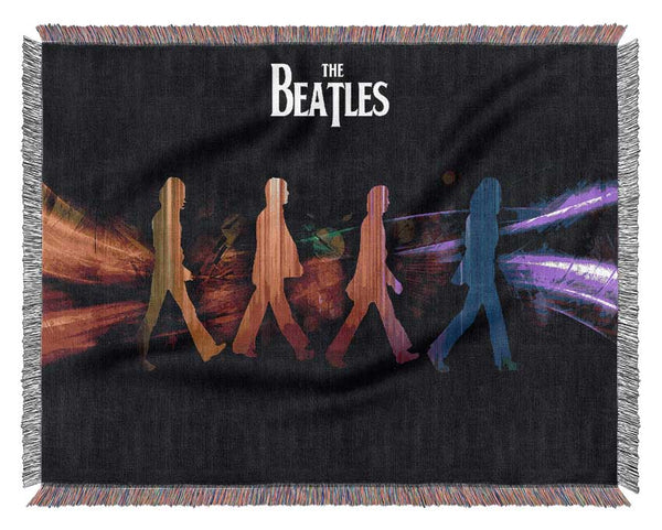 The Beatles Rainbow Walk Woven Blanket